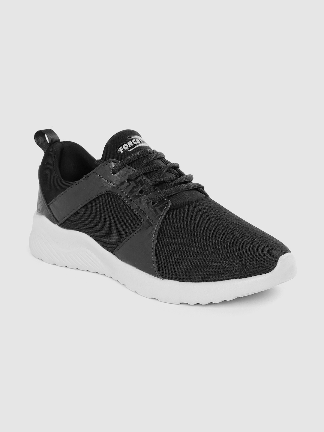 

Liberty Men Woven Design Running Shoes, Black