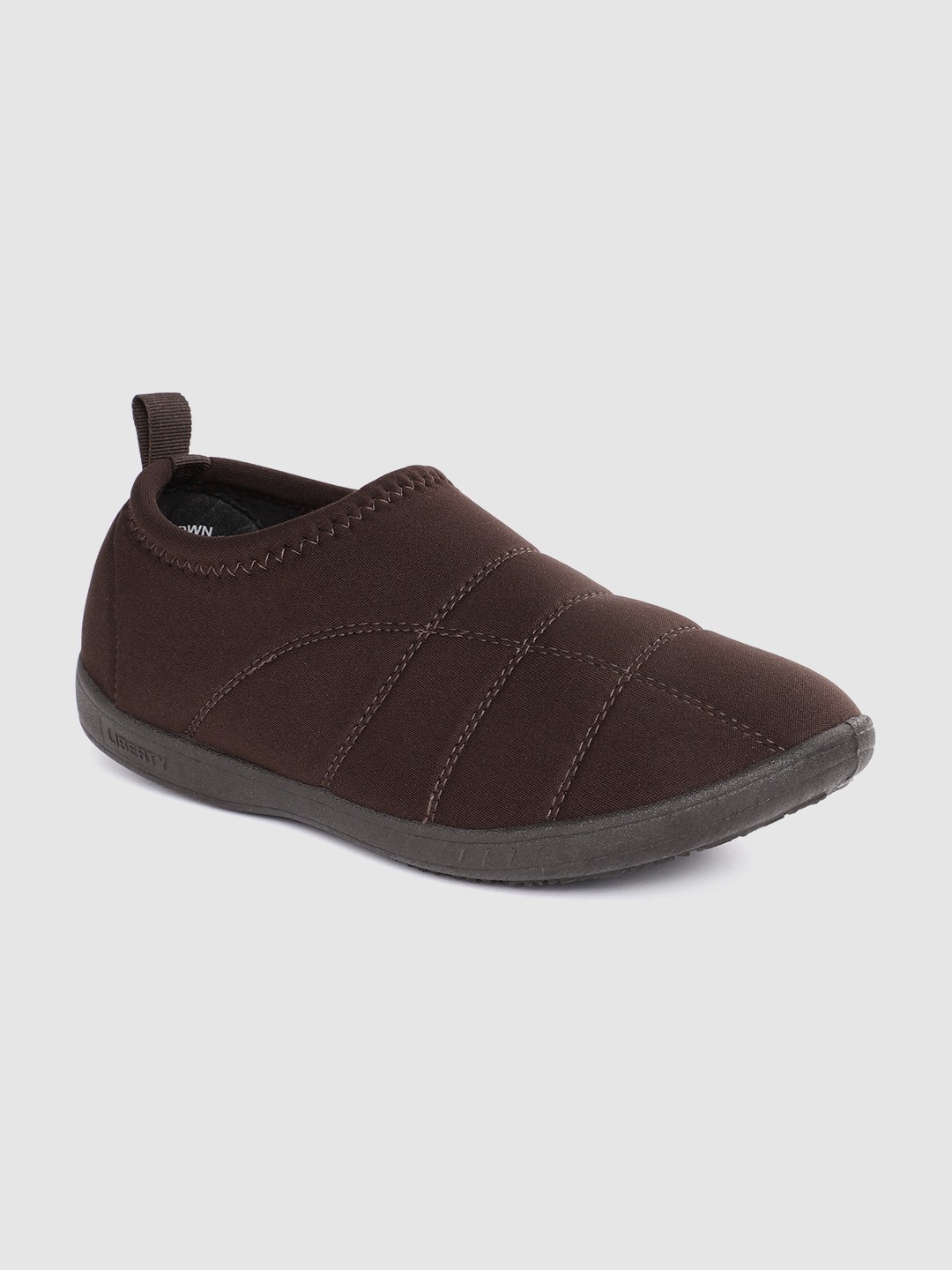 

Liberty Men Textured Slip-On Sneakers, Brown