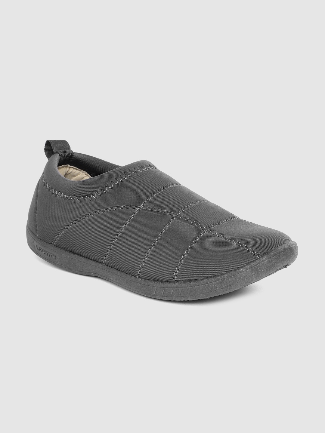 

Liberty Men Textured Slip-On Sneakers, Grey