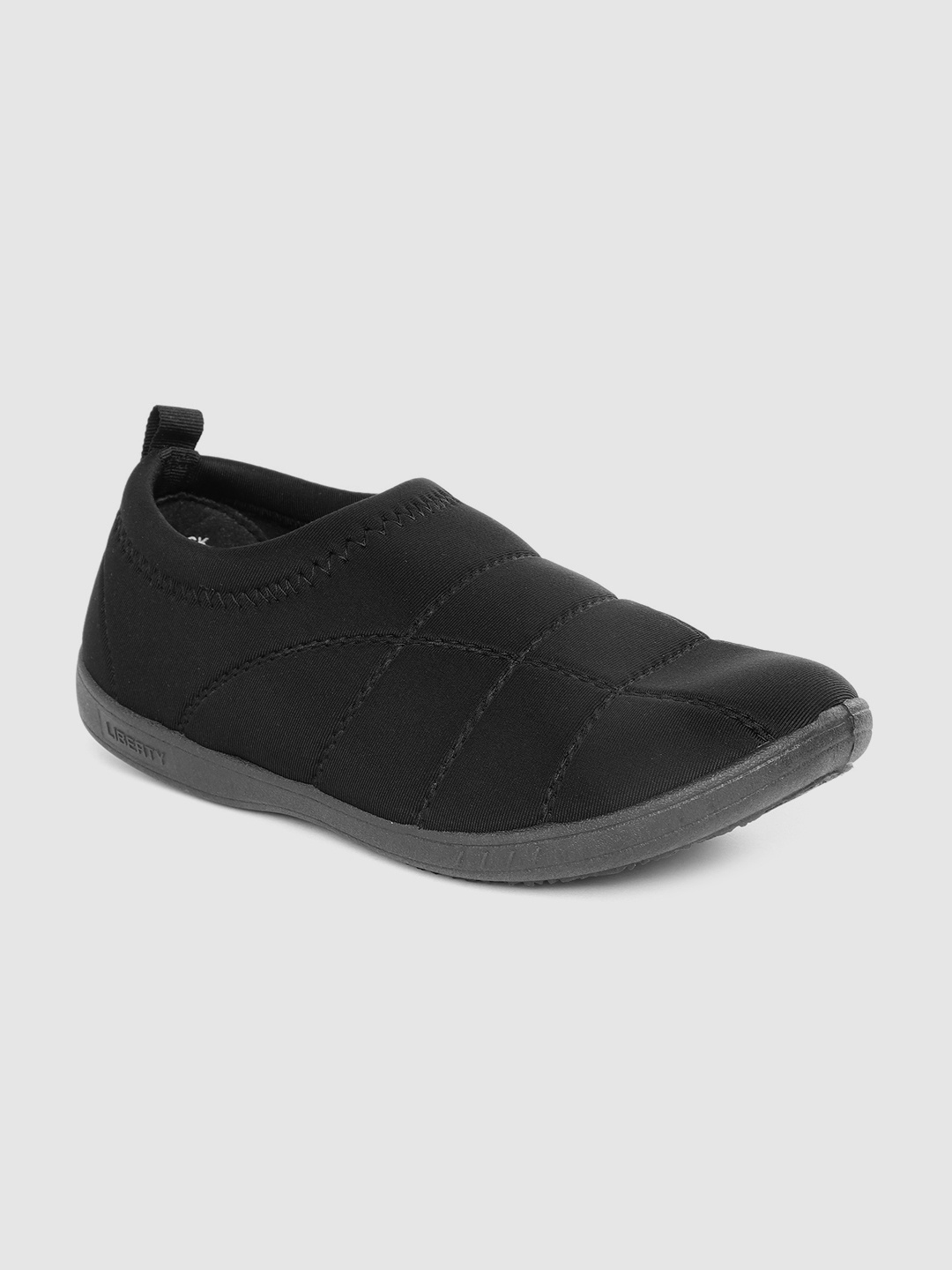 

Liberty Men Textured Slip-On Sneakers, Black