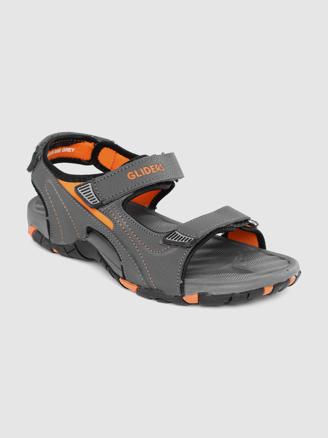 

Liberty Men Typography Printed Detail Sports Sandals, Grey