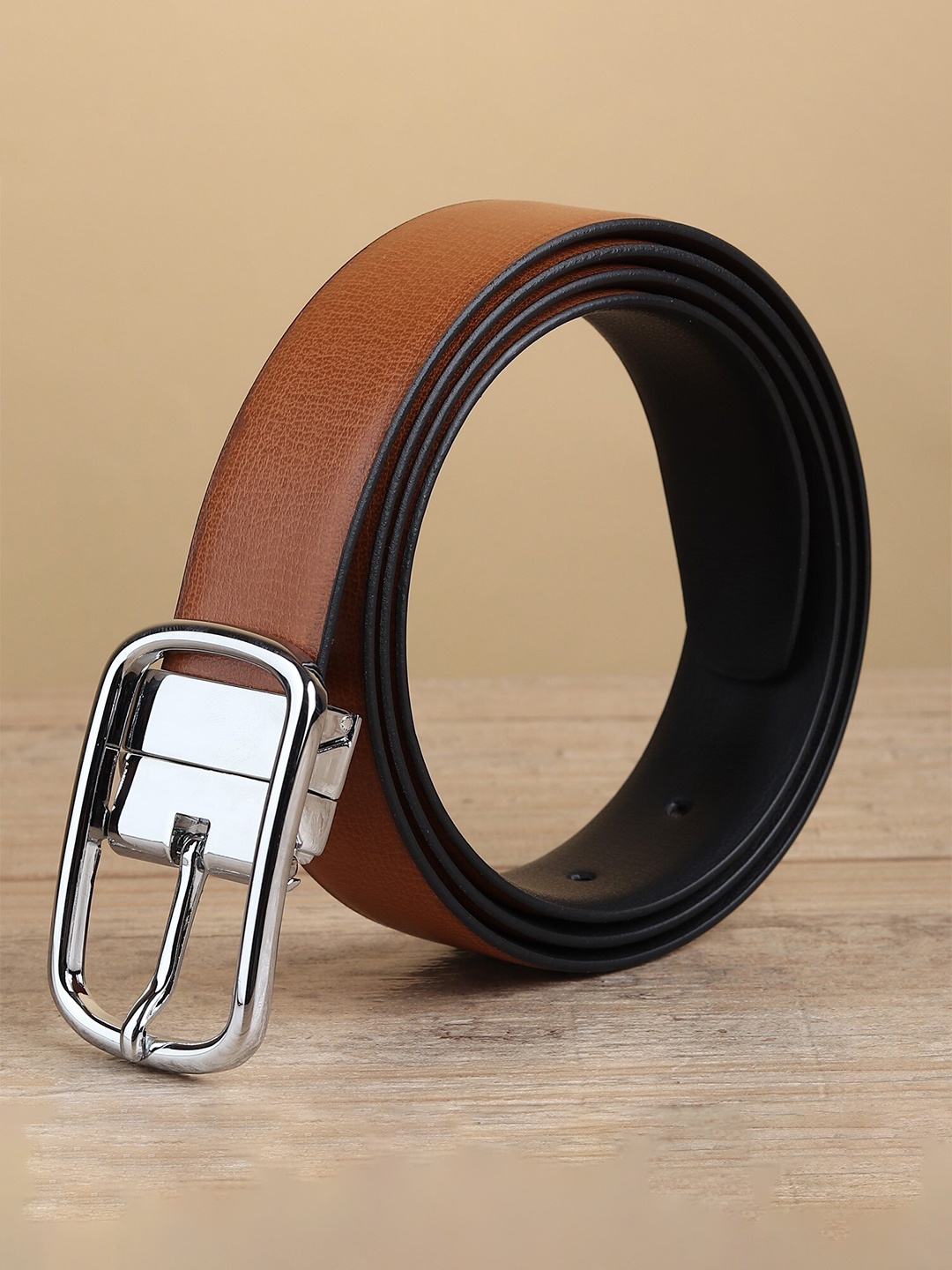 

Kastner Men Artificial Leather Formal Belt, Tan