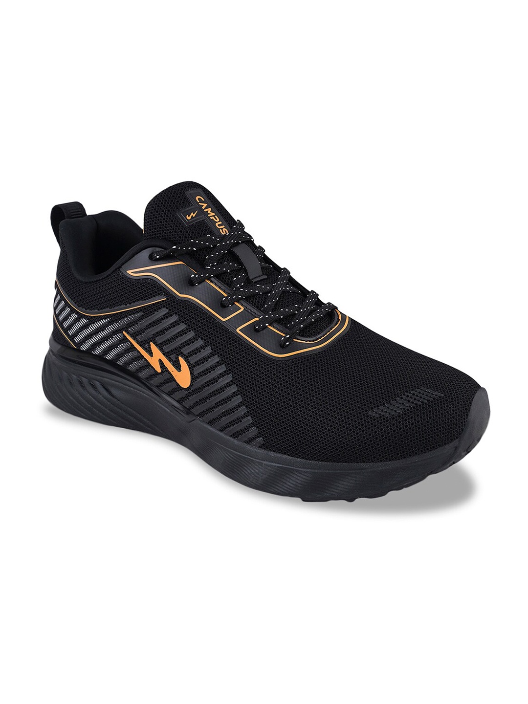 

Campus Men Mesh Running Shoes, Black