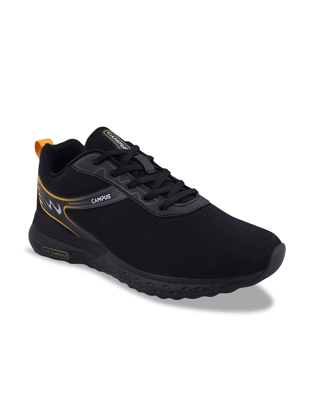 

Campus Men Mesh Running Shoes, Black