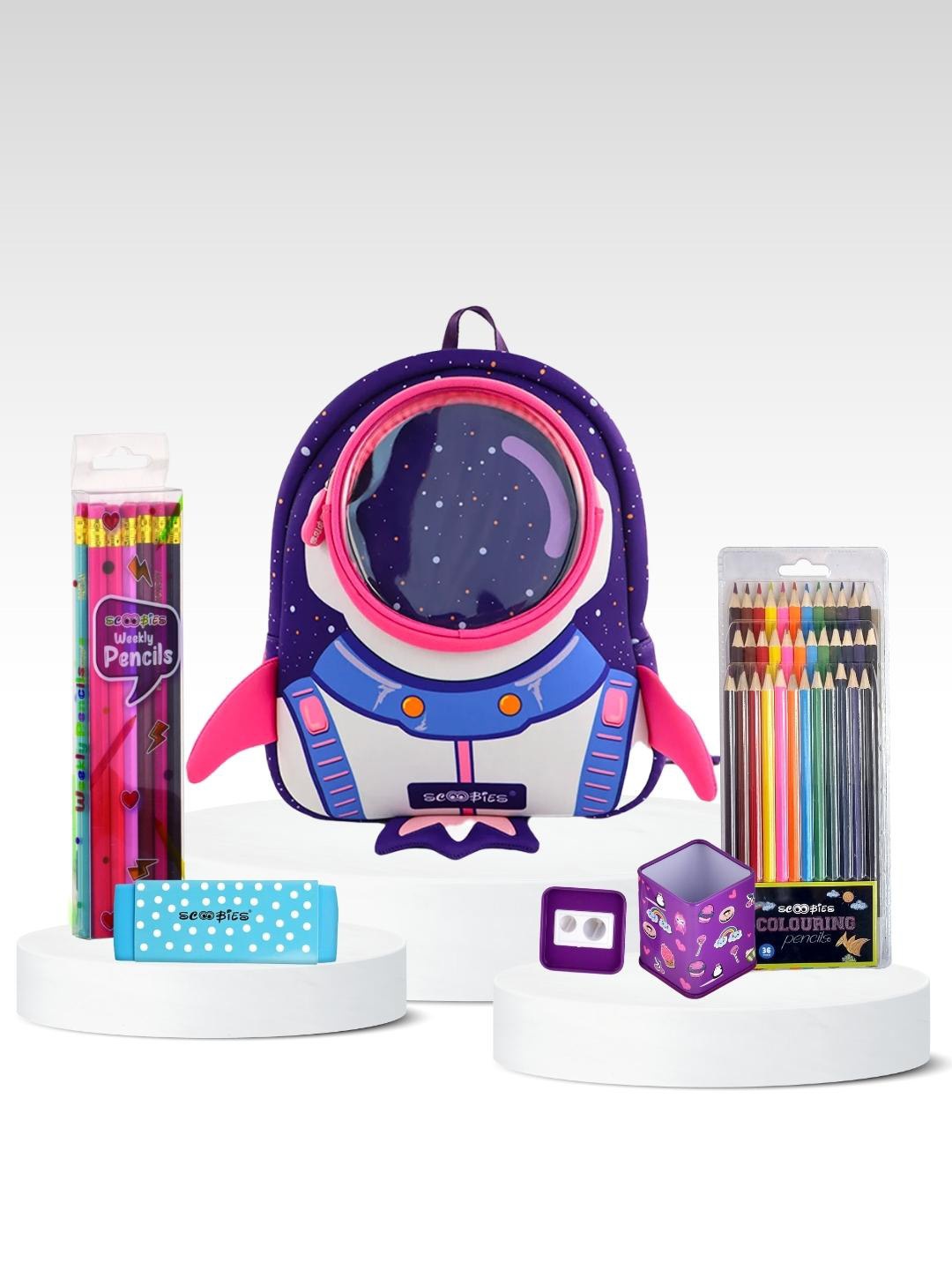 

SCOOBIES Kids Rocket-Printed Toddler Bag, Purple
