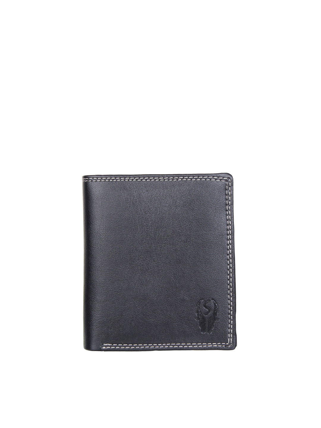 

SAMTROH Men PU Two Fold Wallet, Black