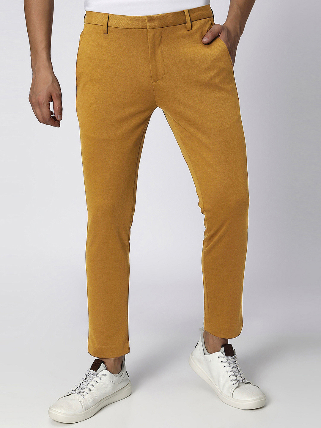 Mufti Men Mid-Rise Chinos Trousers