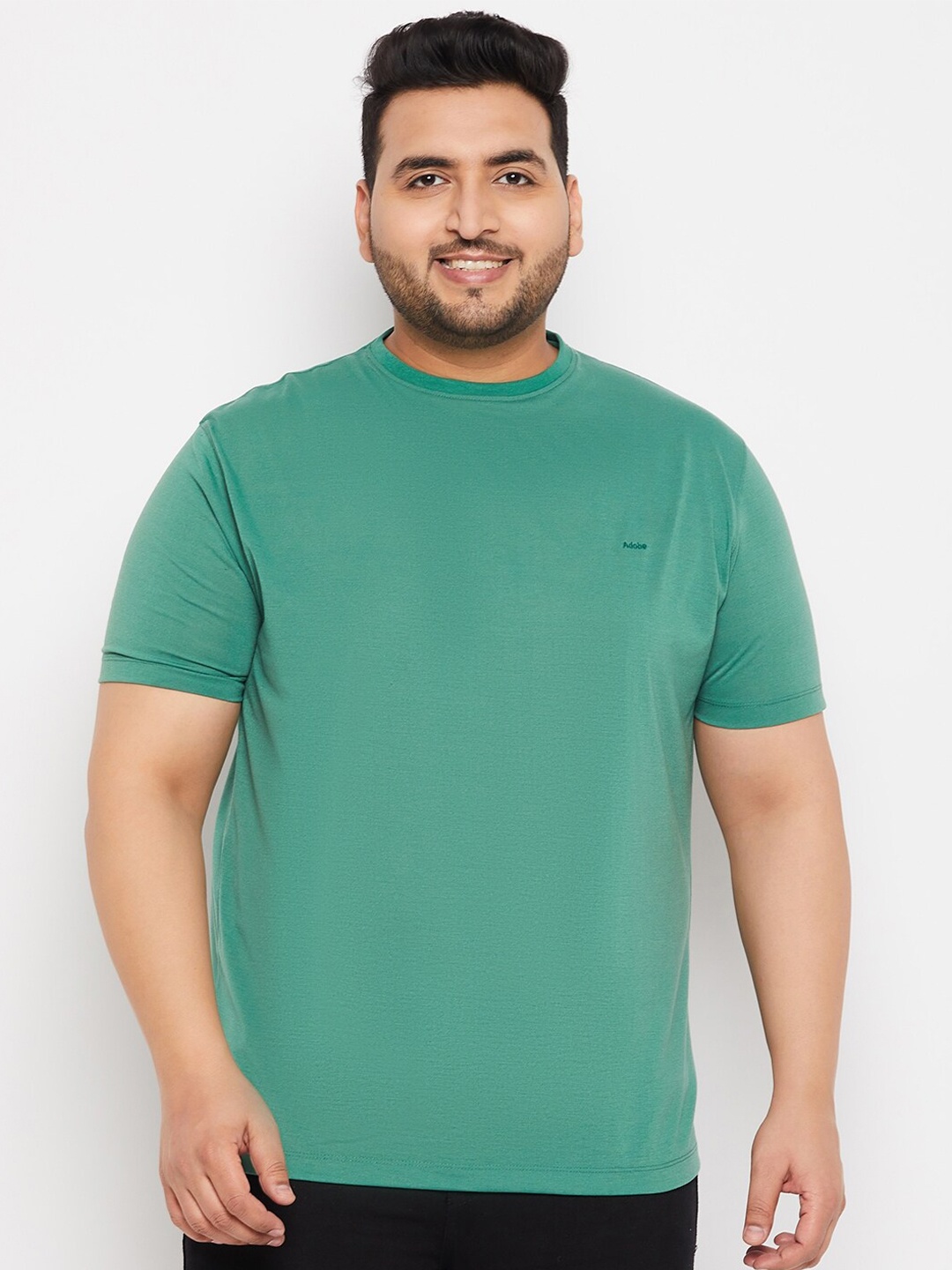 

Adobe Round Neck Short Sleeves T-Shirt, Green