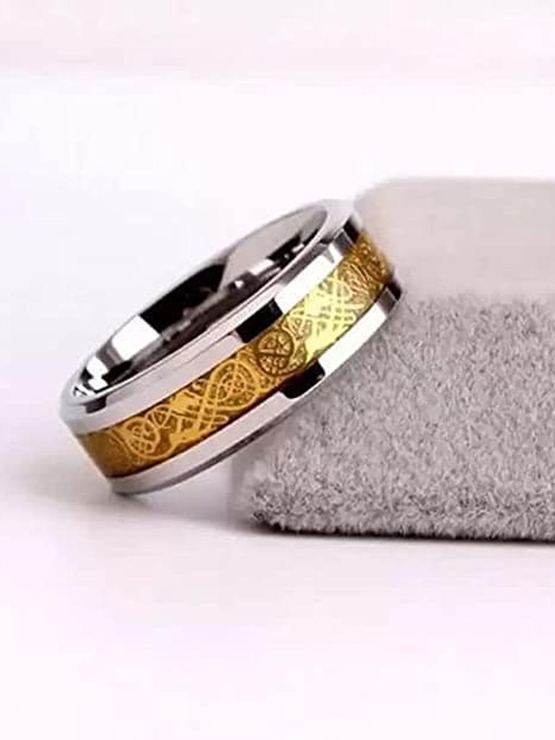 

VIEN Set Of 2 Silver-Plated Stainless Steel Rings