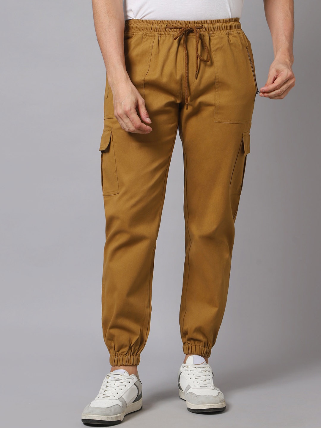 

Hubberholme Men Mid-Rise Cargo Jogger, Khaki