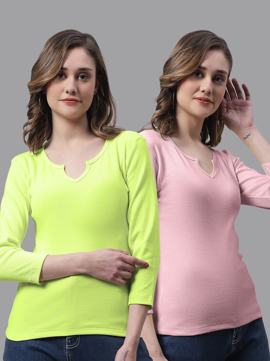

FBAR Pack Of 2 Cotton Top, Green