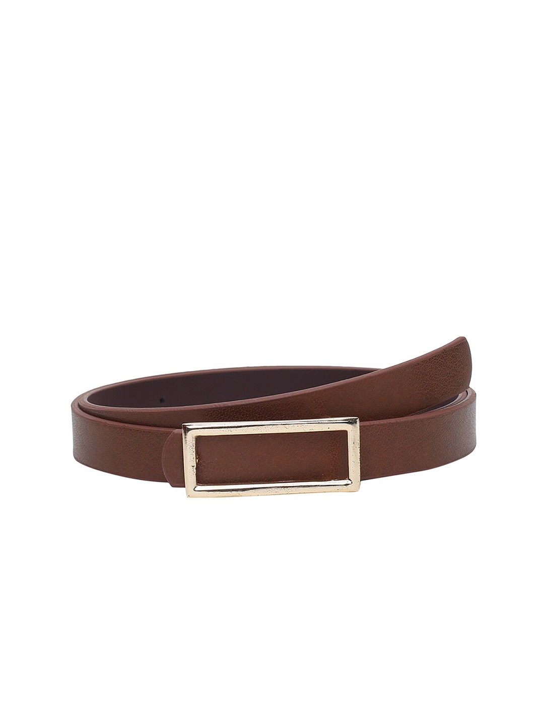 

CRUSSET Girls Textured Casual Belt with Push Pin Closure, Tan