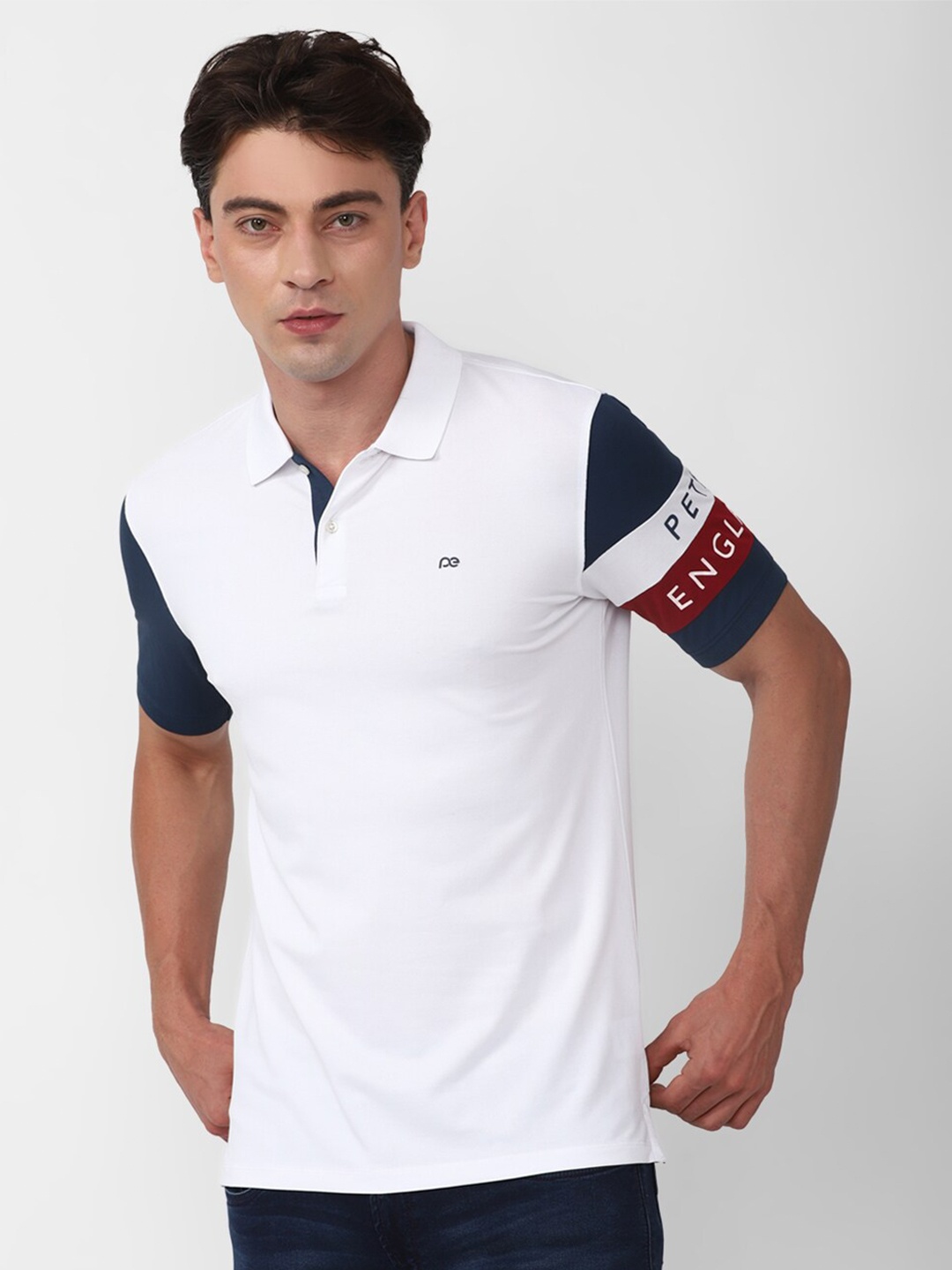 

Peter England Casuals Polo Collar T-shirt, White