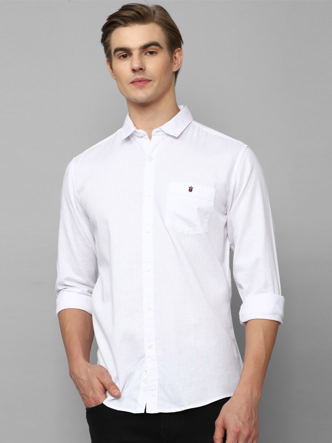 

Louis Philippe Jeans Slim Fit Pure Cotton Casual Shirt, White