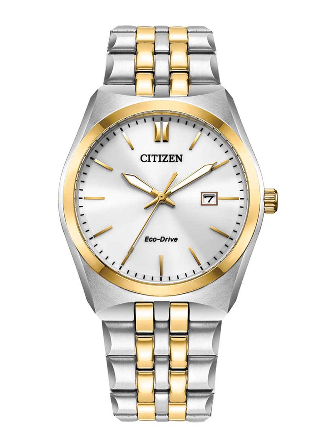 

Citizen Men Mother of Pearl Dial & Stainless Steel Bracelet Style Straps Analogue Watch BM7334-58B-FLEX, White