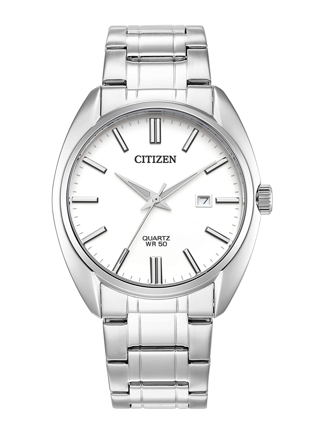 

Citizen Men Stainless Steel Bracelet Style Straps Analogue Watch BI5100-58A-FLEX, White