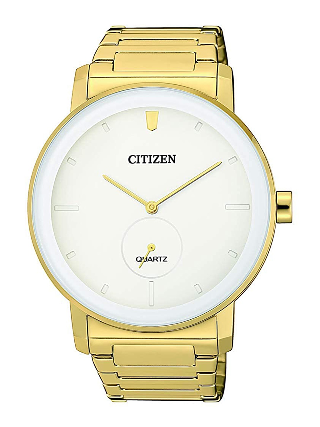 

Citizen Men Bracelet Style Straps Analogue Watch BE9182-57A-FLEX, Gold