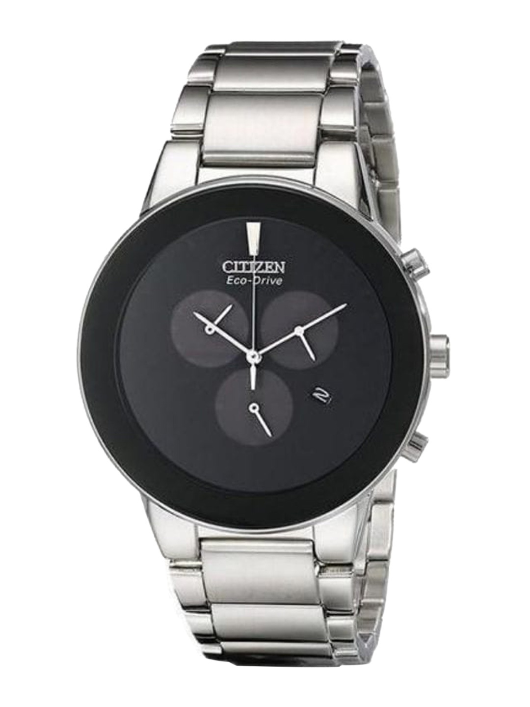 

Citizen Men Bracelet Style Straps Analogue Light Powered Watch AT2240-51E-FLEX, Black