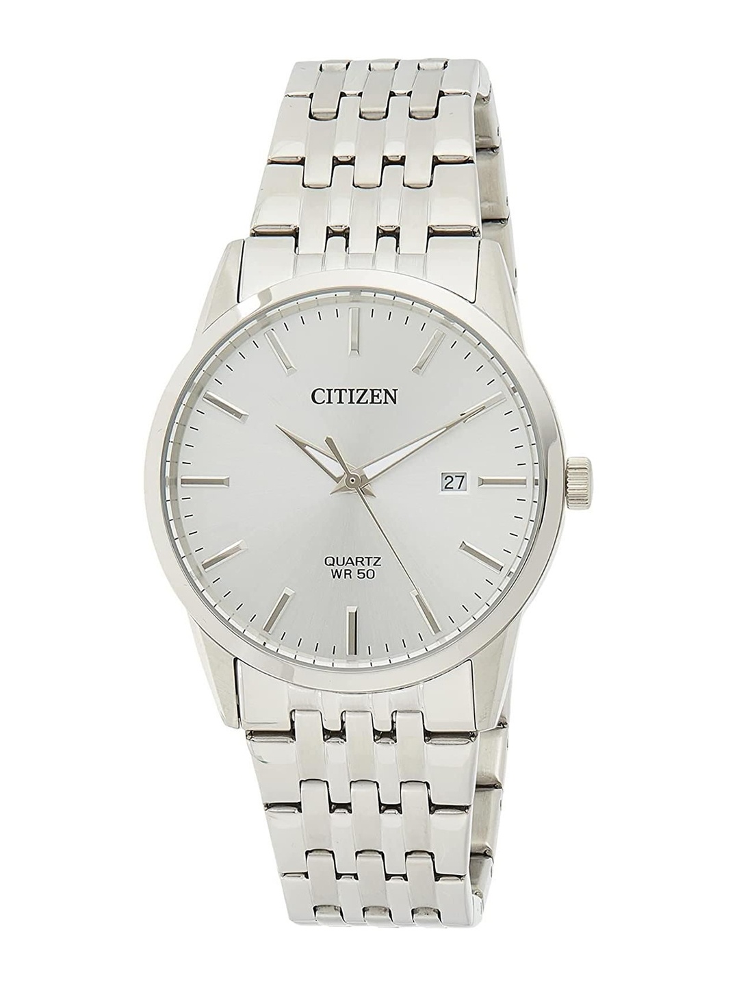 

Citizen Men Dial & Stainless Steel Bracelet Style Straps Analogue Watch BI5000-87A-SELF, White