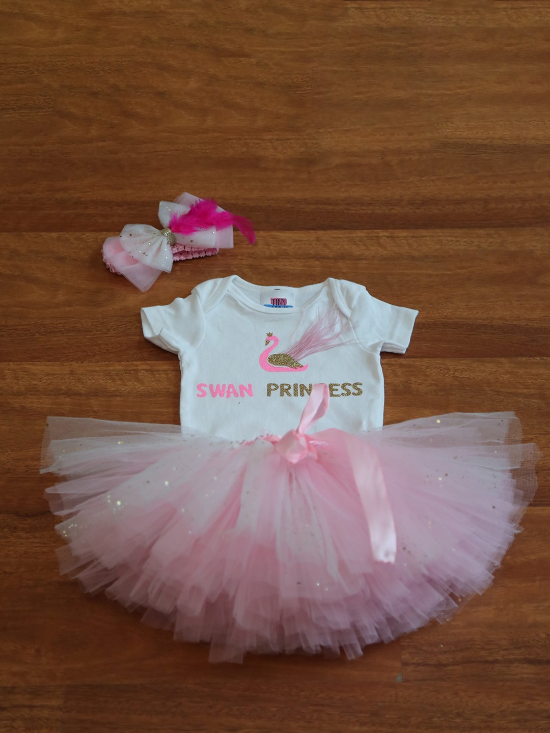 

TINY MINY ME Infant Girls Printed Bodysuit & Skirt, Pink