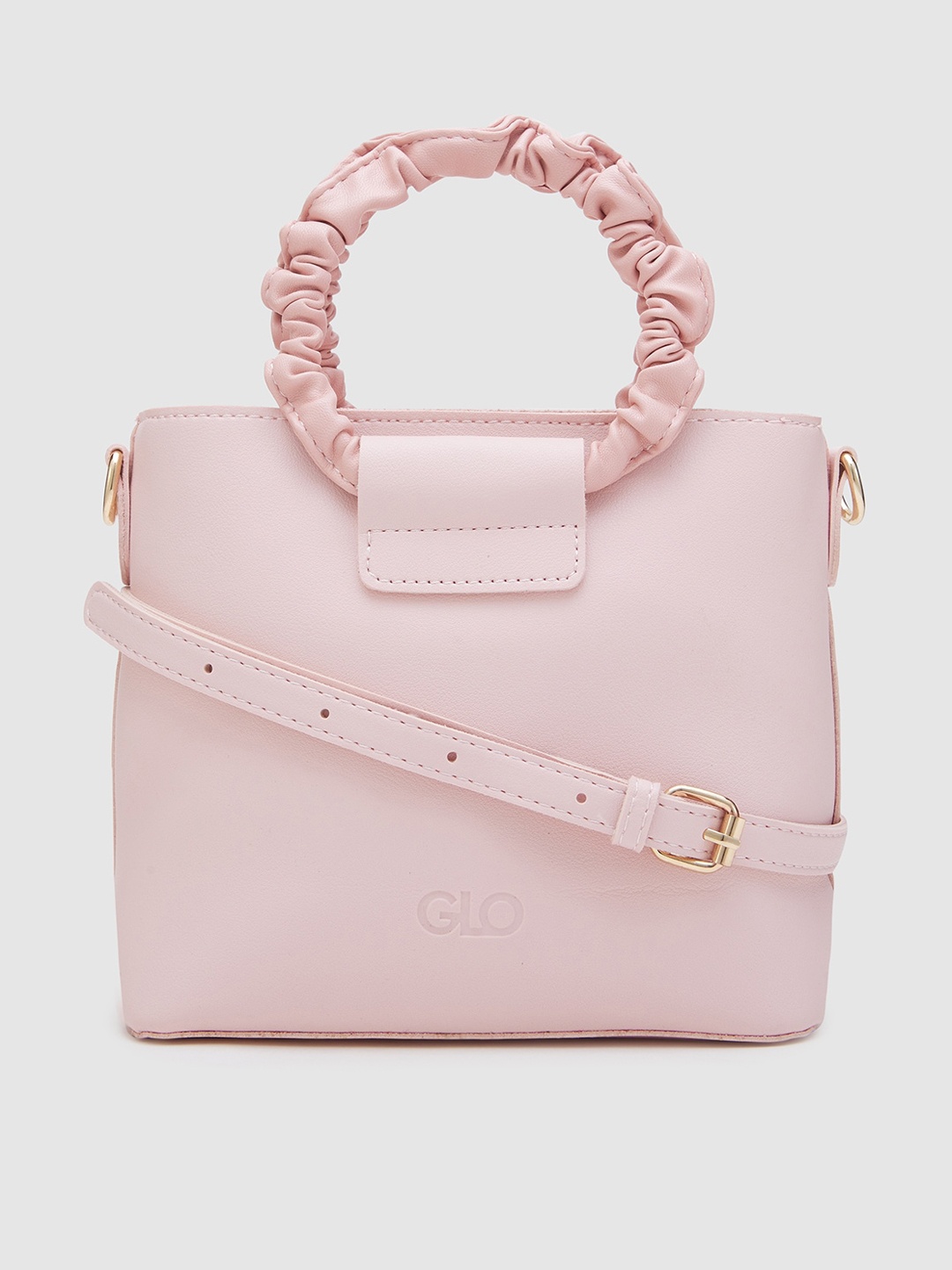 

Globus Nude-Coloured Structured Handheld Bag