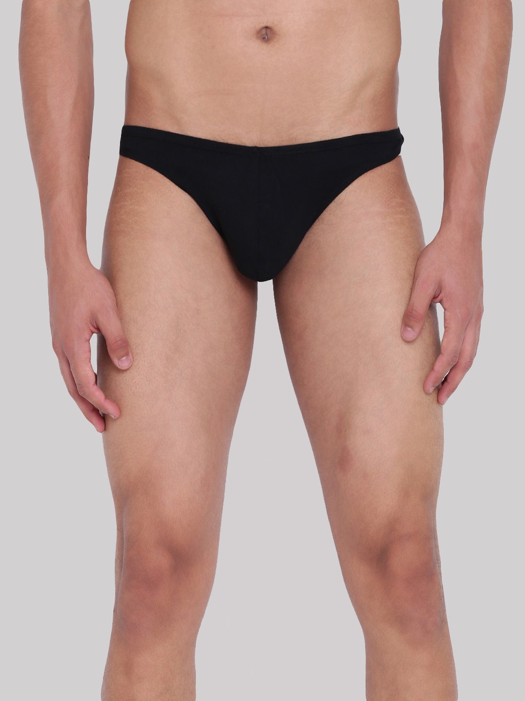 

La Intimo Men Low-Rise Anti Microbial Thong Briefs LITH031, Black