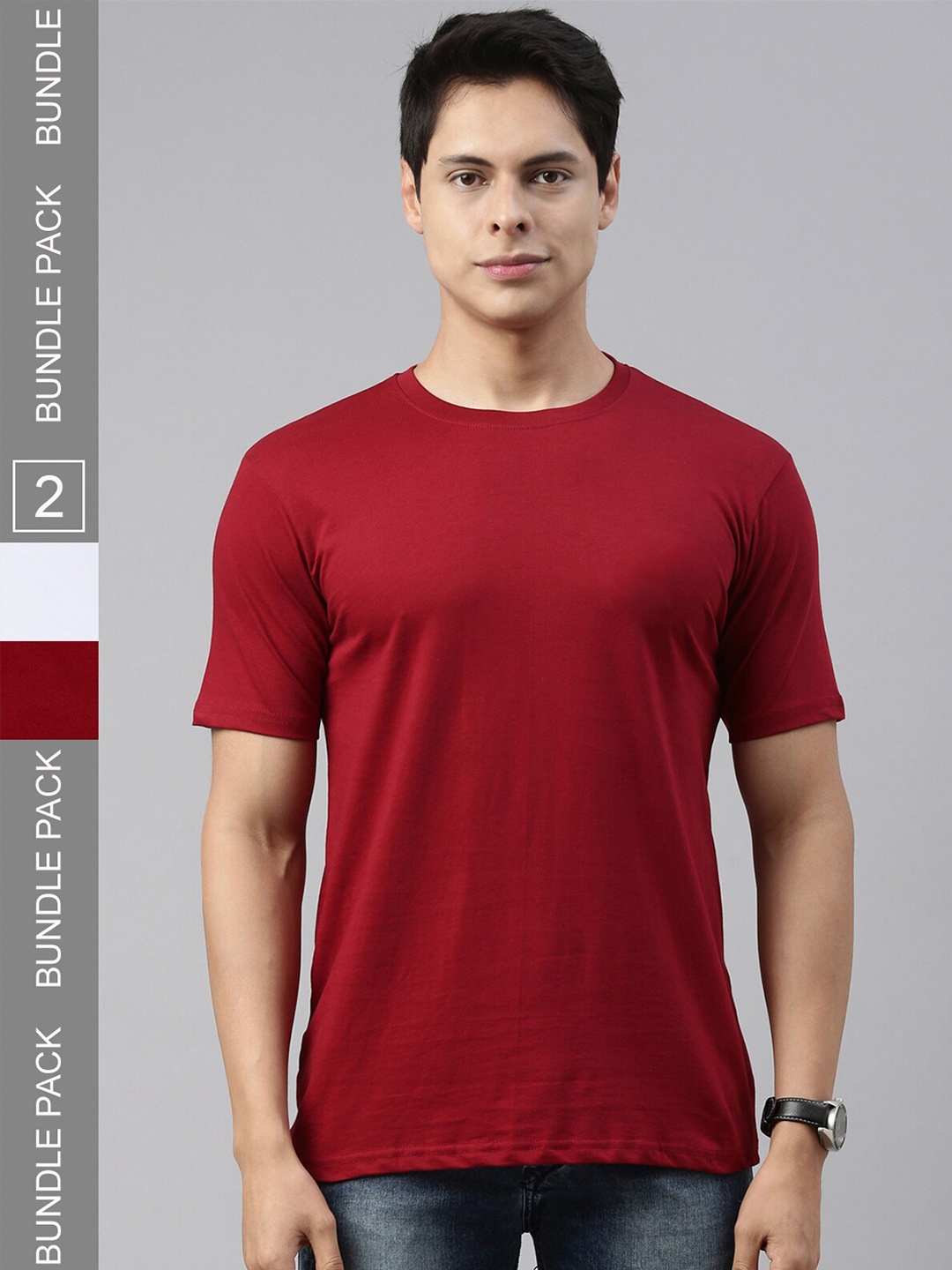 

recast Pack Of 2 Bio Finish Pure Cotton T-shirts, Multi