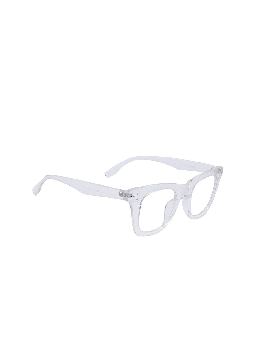 

Peter Jones Eyewear Full Rim Square Frame, Transparent