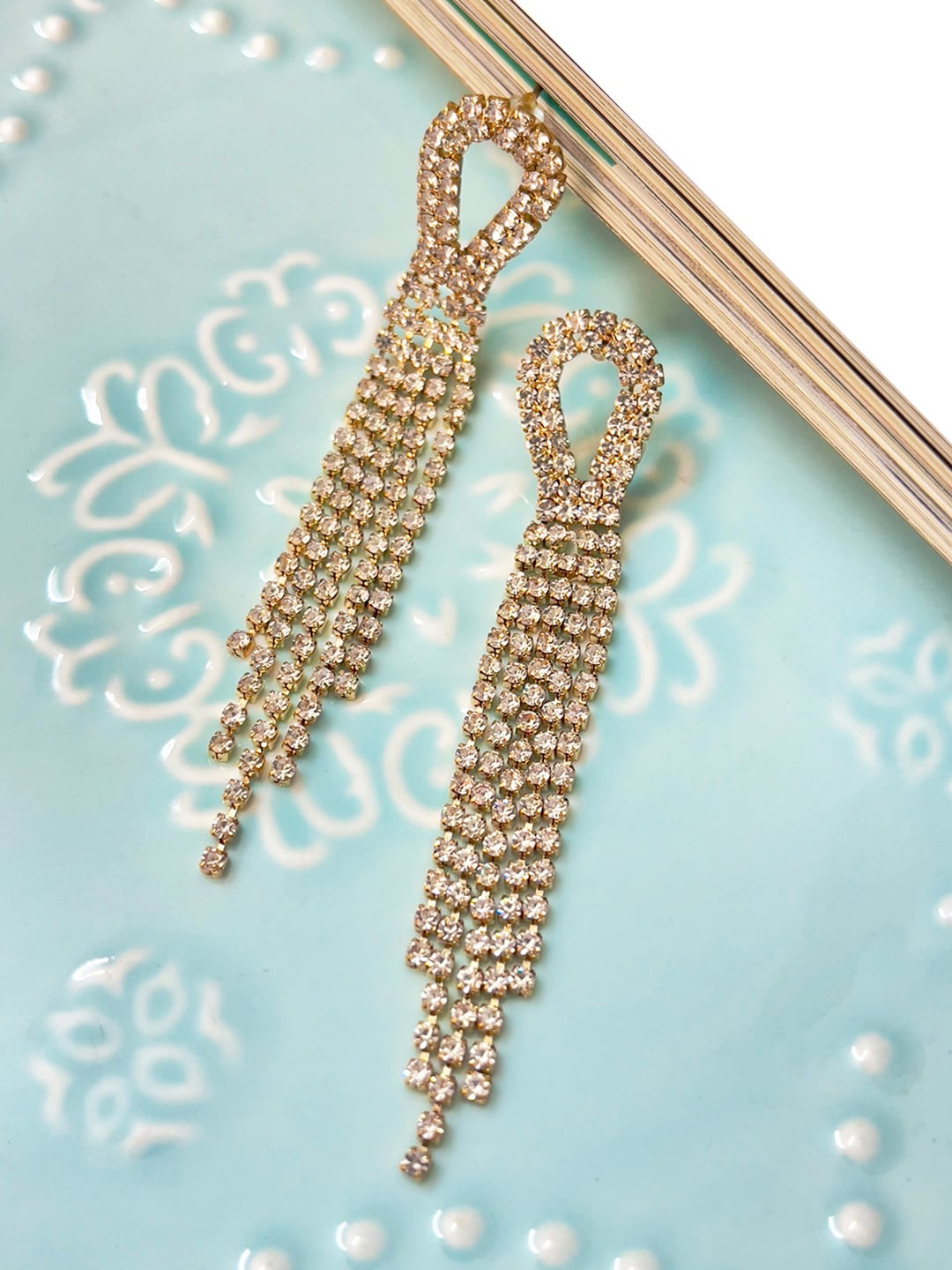 

Ayesha Gold-Toned Contemporary Drop Earrings