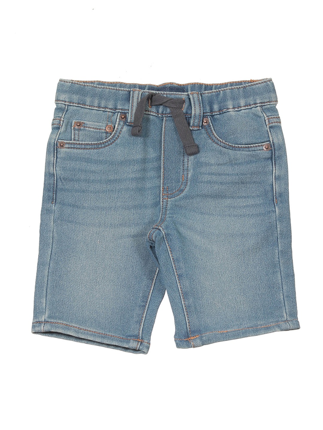 

Lil Lollipop Kids Washed Outdoor Denim Shorts, Blue