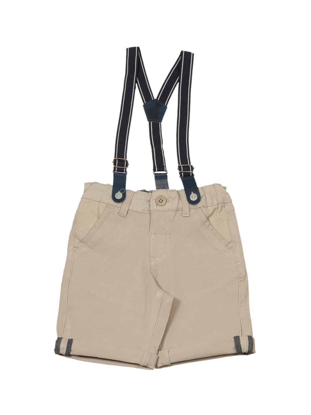 

Lil Lollipop Kids Straight Leg Pure Cotton Dungarees, Cream