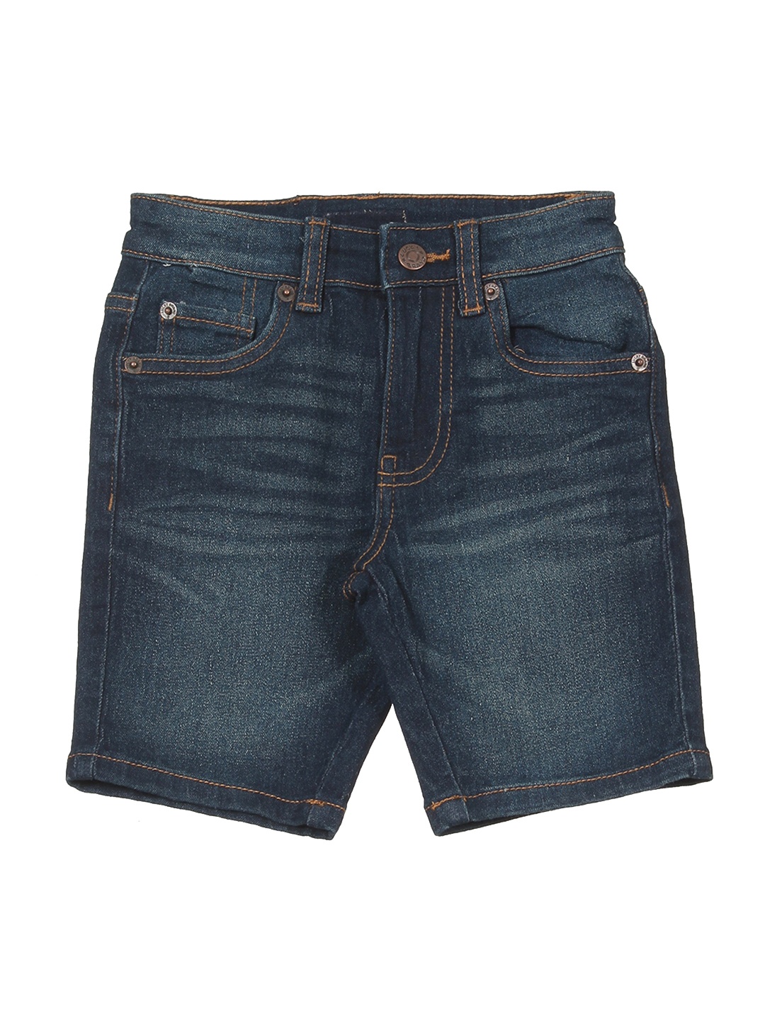 

Lil Lollipop Kids Washed Outdoor Denim Shorts with Technology, Navy blue