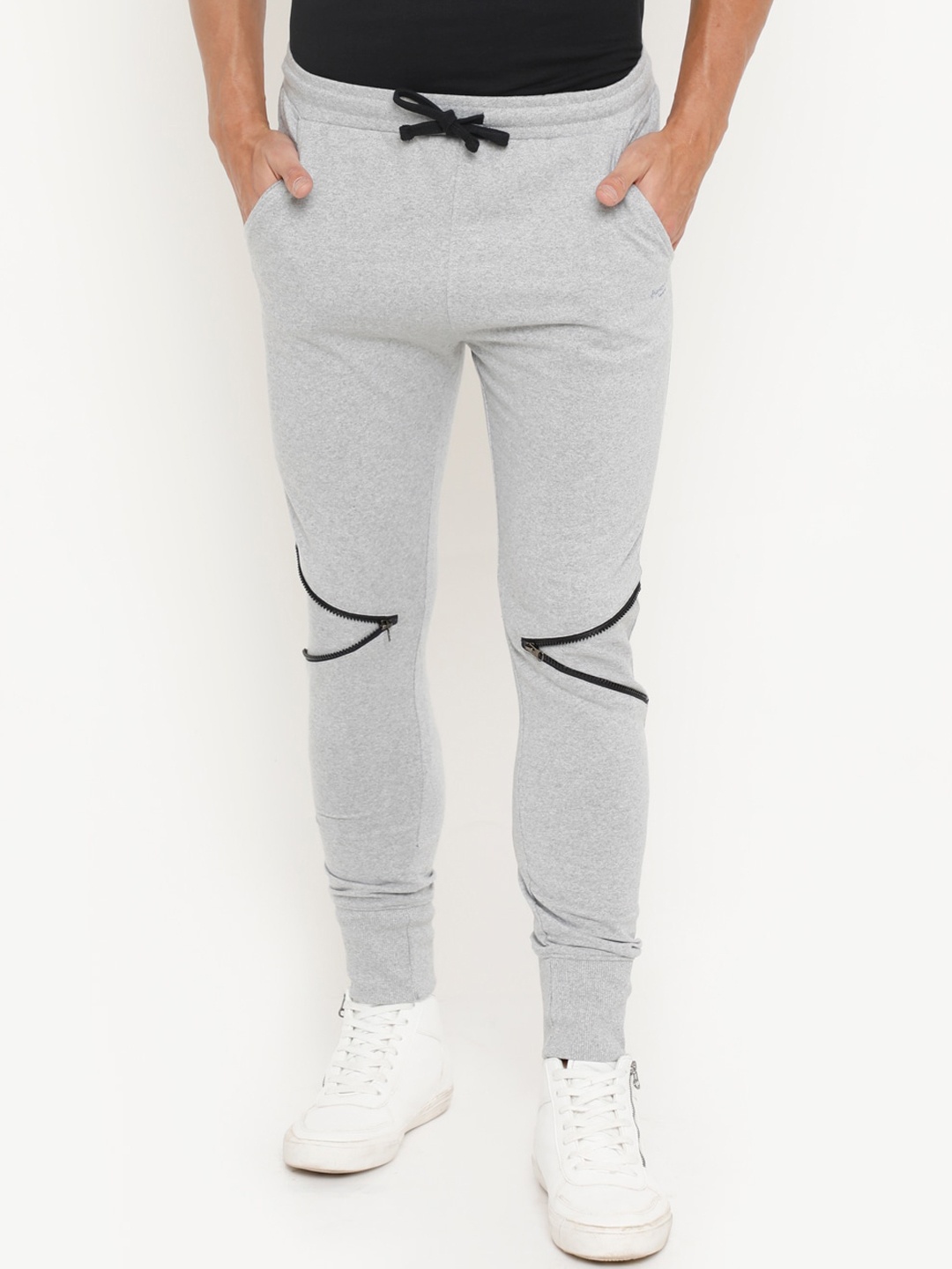 

Masculino Latino Men Cotton Joggers, Grey melange