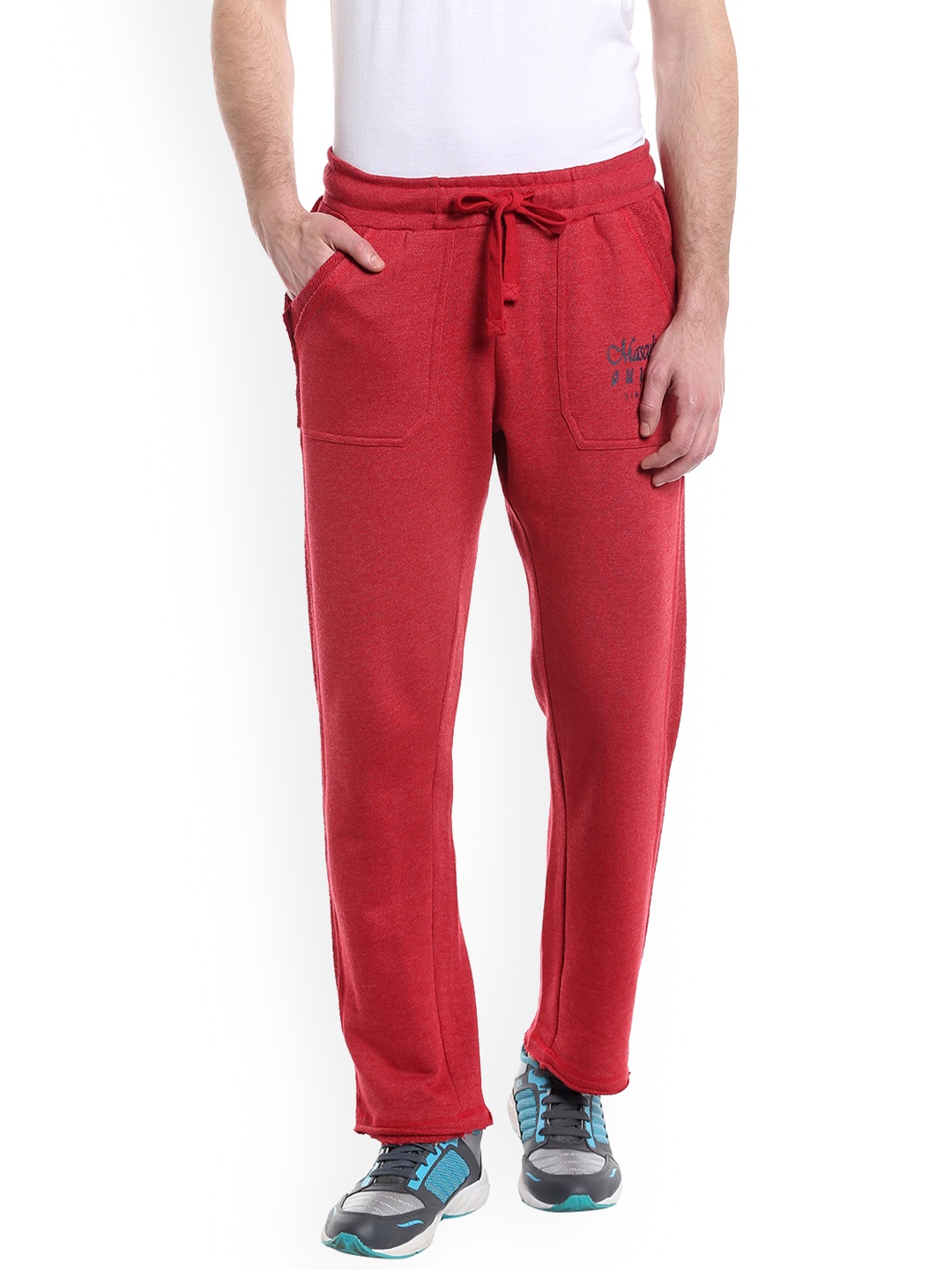 

Masculino Latino Men Cotton Track Pants, Red