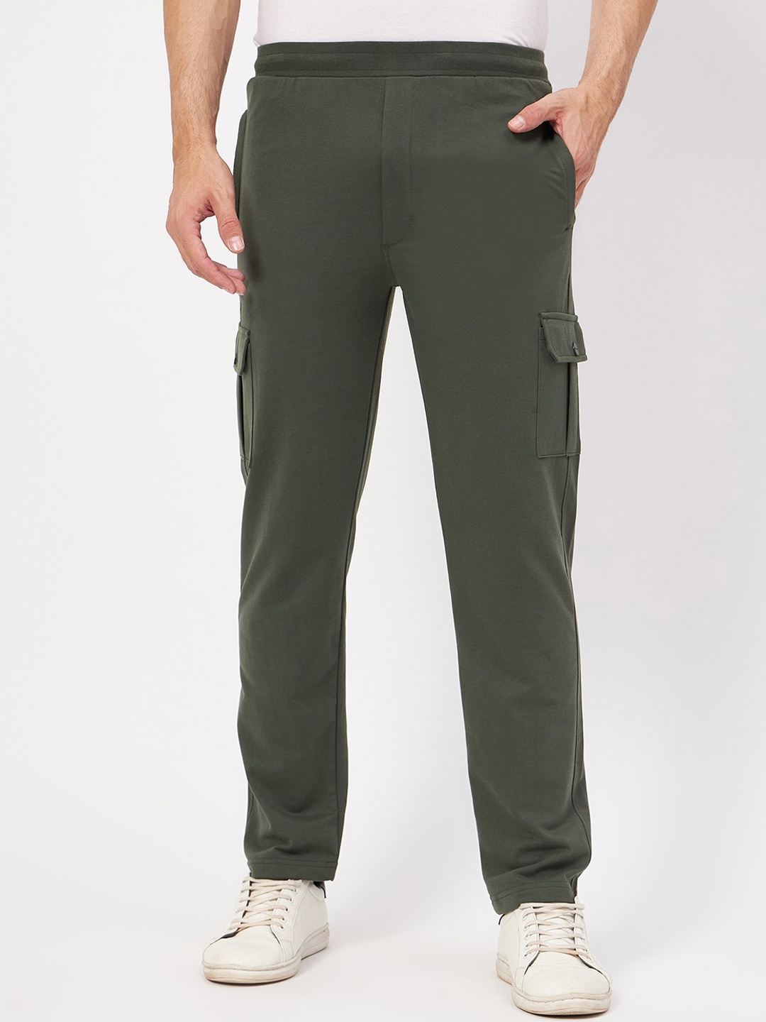 

Okane Men Cotton Track Pants, Olive