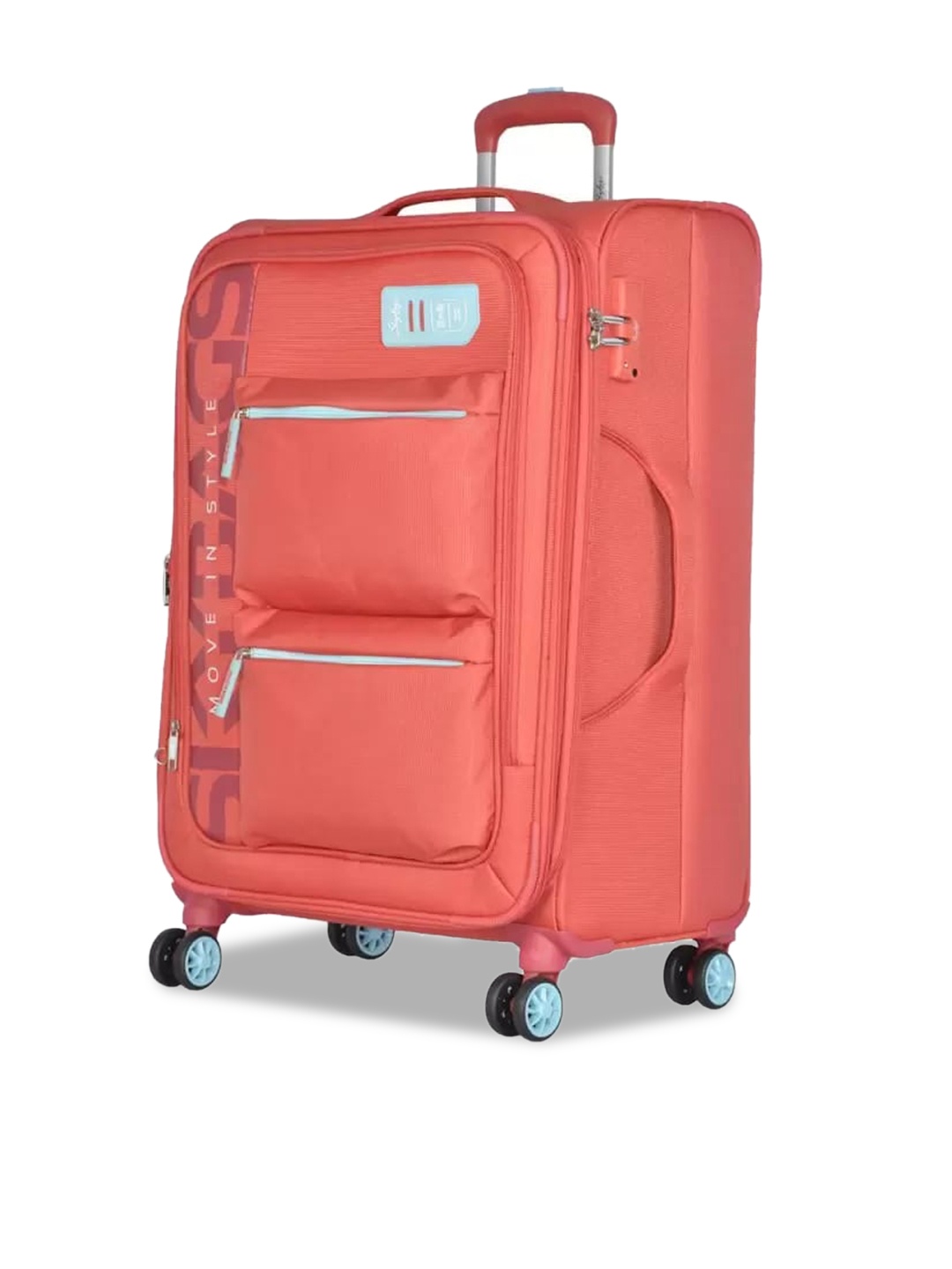 

Skybags Vanguard Hard-Sided Large Trolley Suitcase, Coral