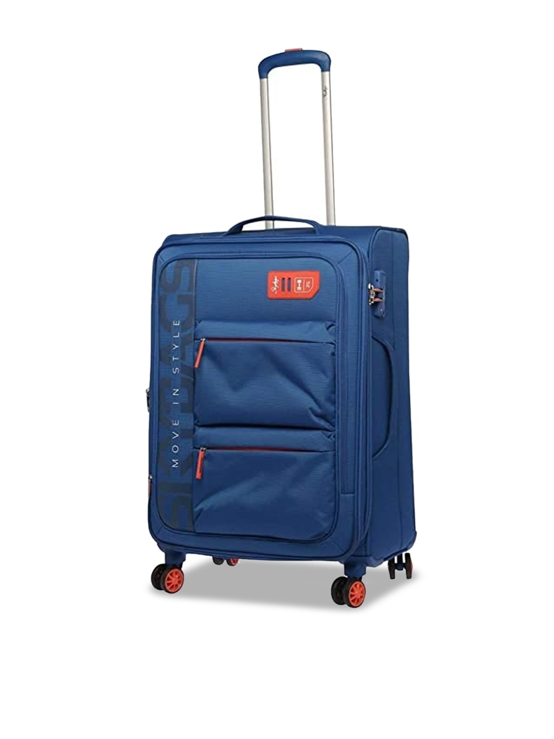 

Skybags 360 Degree Rotation Medium Trolley Bag- 59 cm, Blue