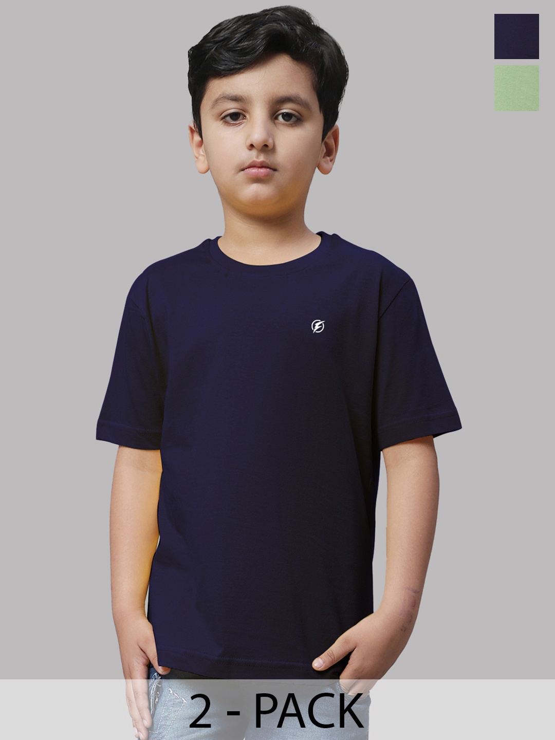 

Friskers Boys Navy Blue 2 Pockets T-shirt