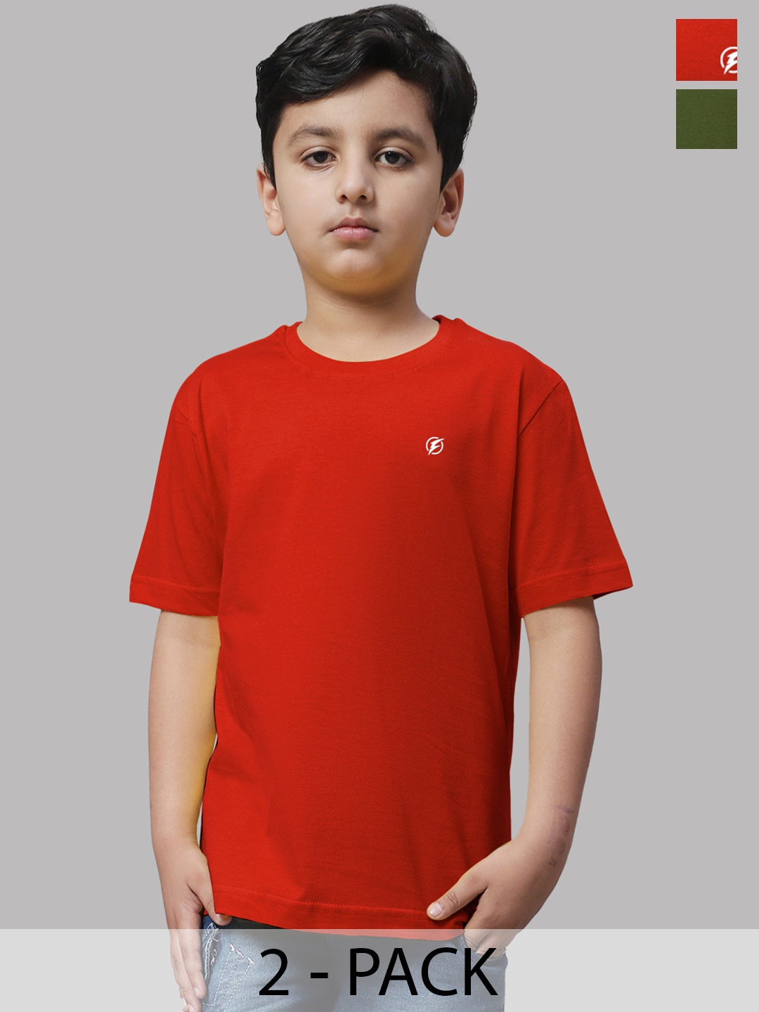 

Friskers Boys Red 2 Applique T-shirt