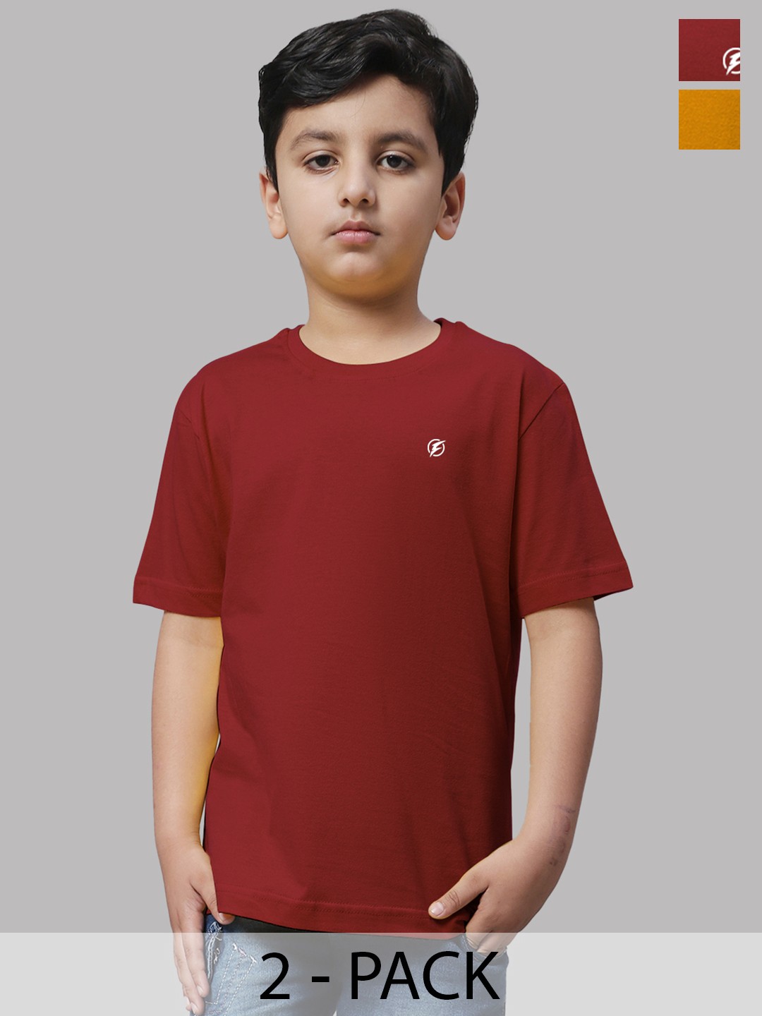 

Friskers Boys Maroon 2 Pockets T-shirt