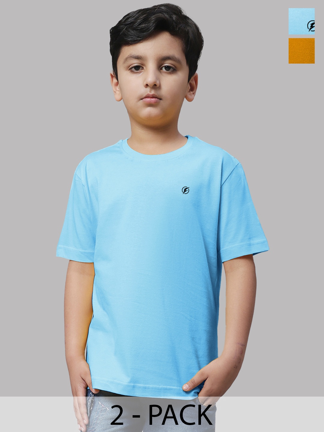

Friskers Boys Turquoise Blue 2 Applique T-shirt