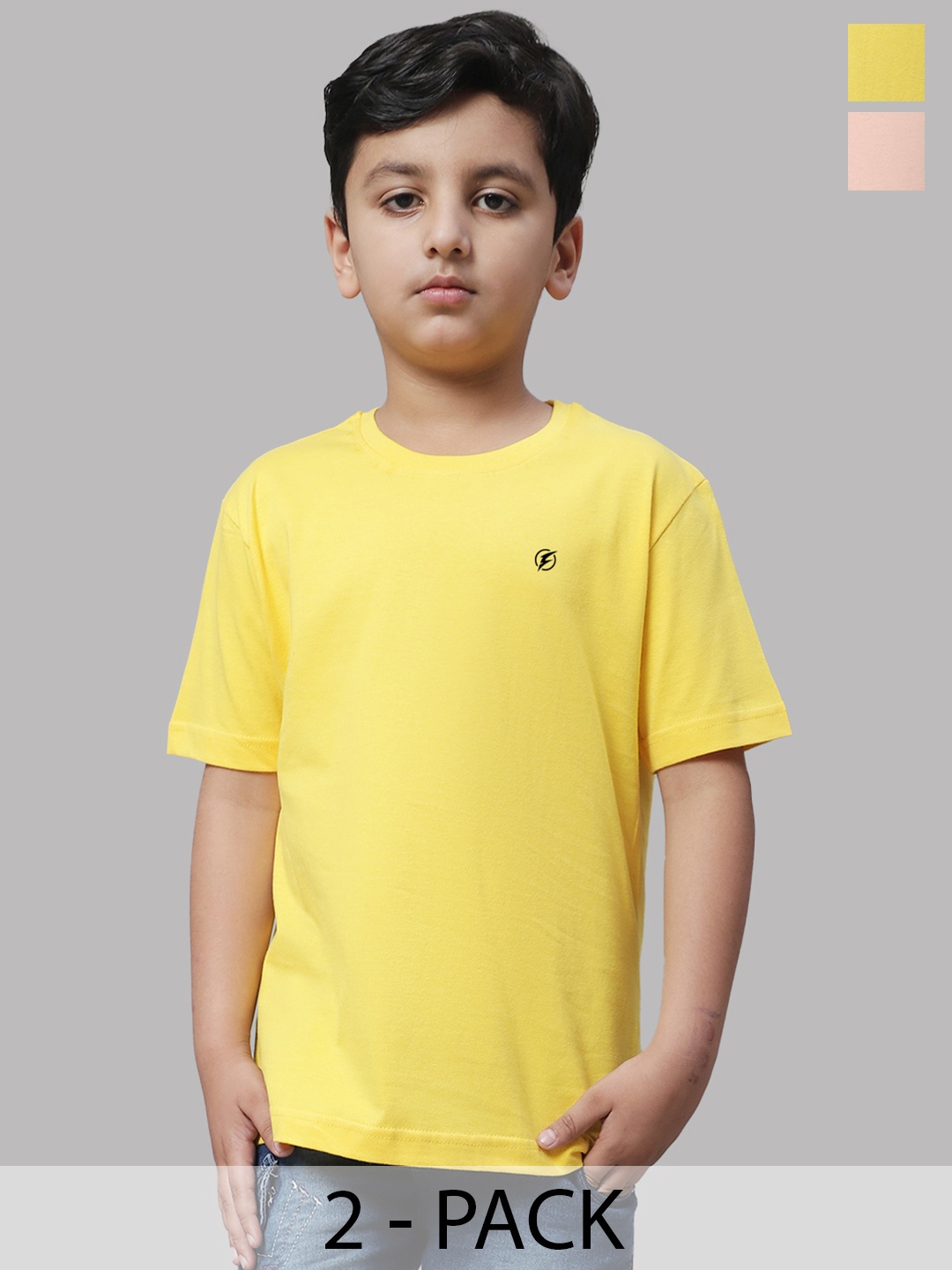 

Friskers Boys Yellow 2 V-Neck Pockets T-shirt