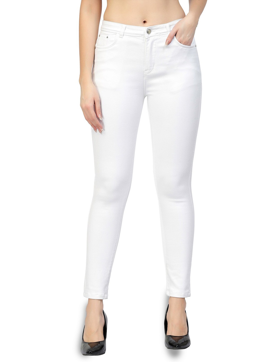 

Westwood Women Stretchable Denim Jeggings, White