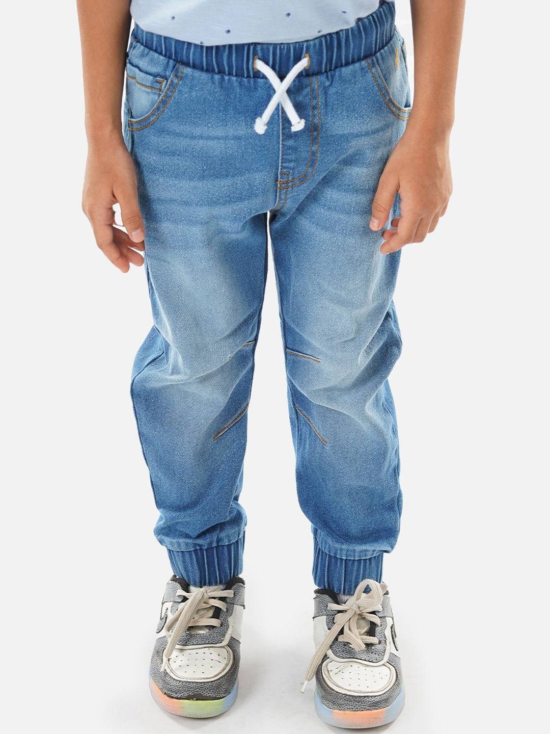 

Zalio Boys Jogger Fit Heavy Fade Stretchable Jeans, Blue
