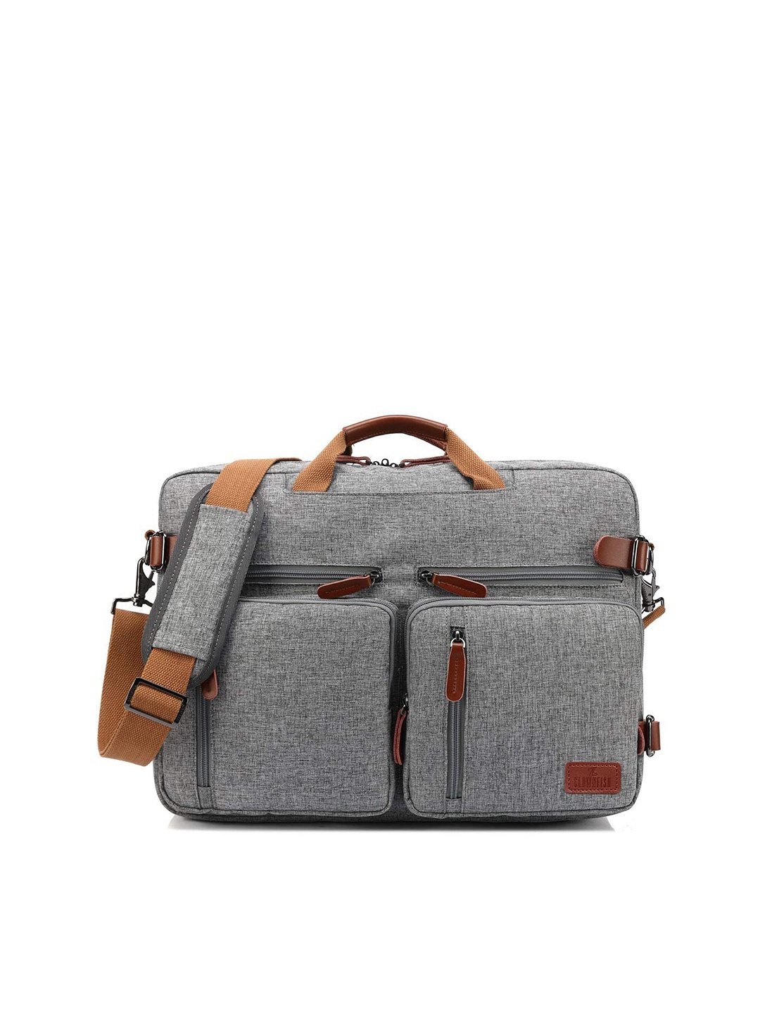 

THE CLOWNFISH Laptop Briefcase Bag, Grey