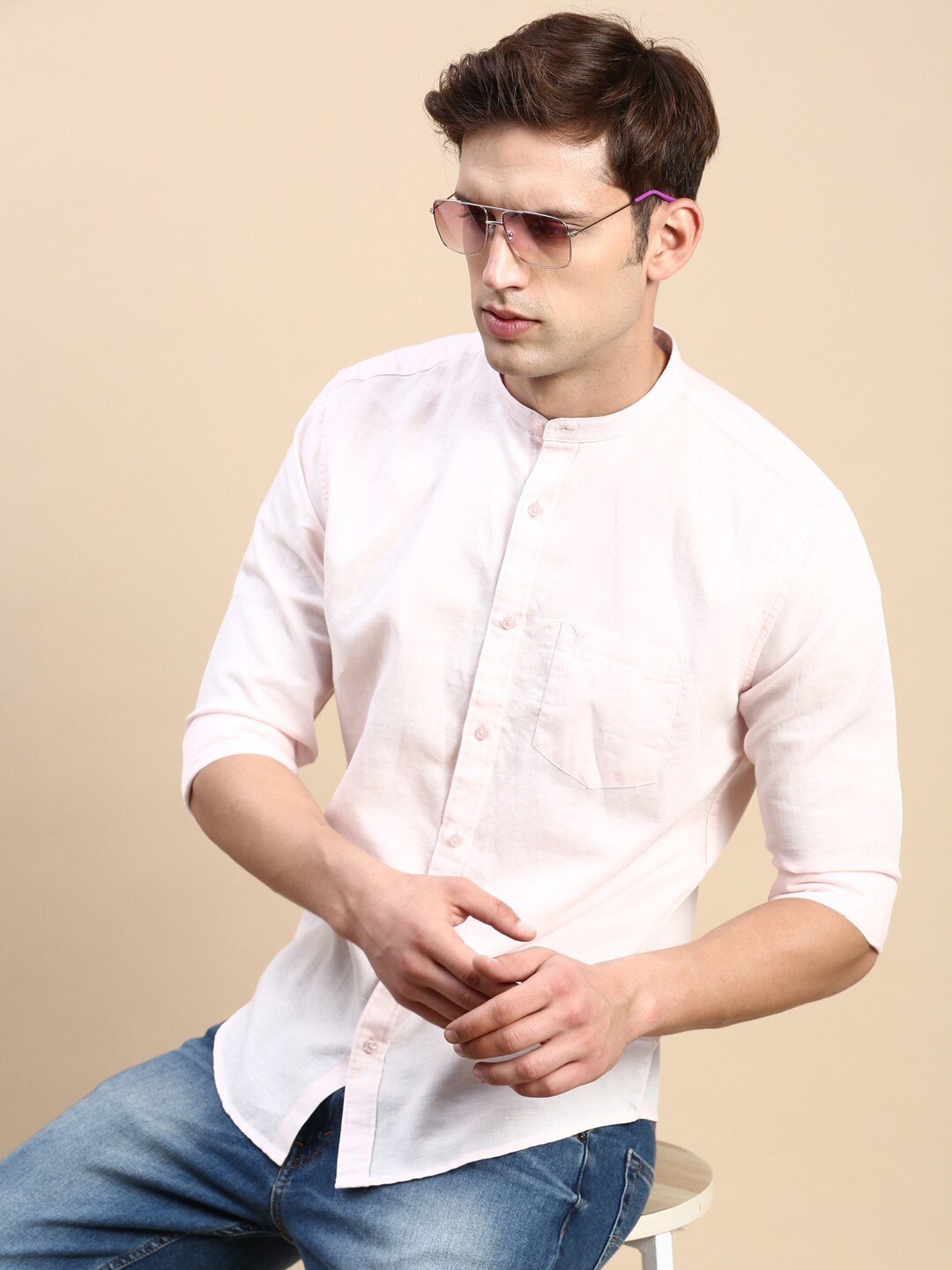

SHOWOFF Comfort Slim Fit Cotton Casual Shirt, Pink