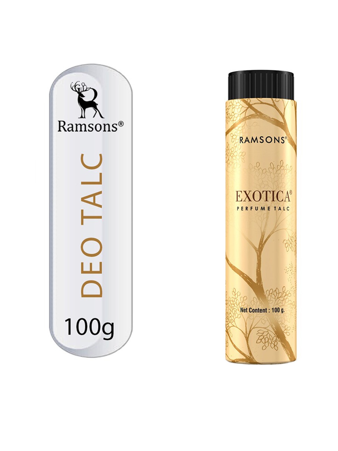 

Ramsons Exotica Perfume Talcum Powder - 100 g, Gold