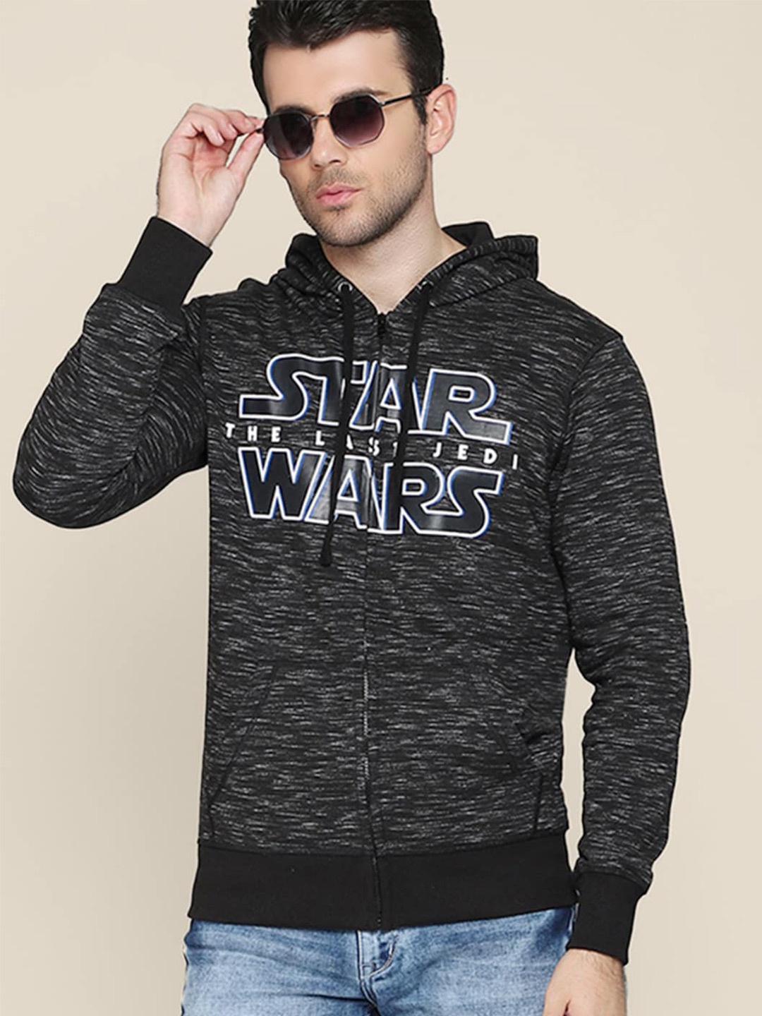 

Free Authority Star Wars Printed Hooded Sweatshirt, Black