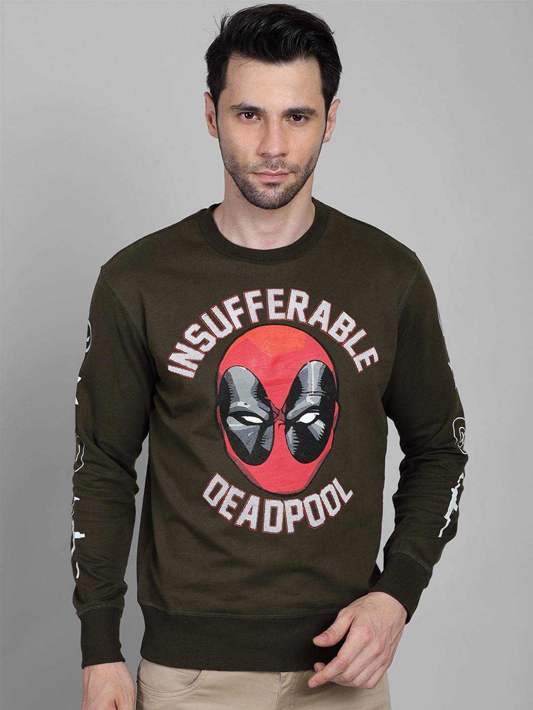 

Free Authority Deadpool Printed Cotton Sweatshirt, Green