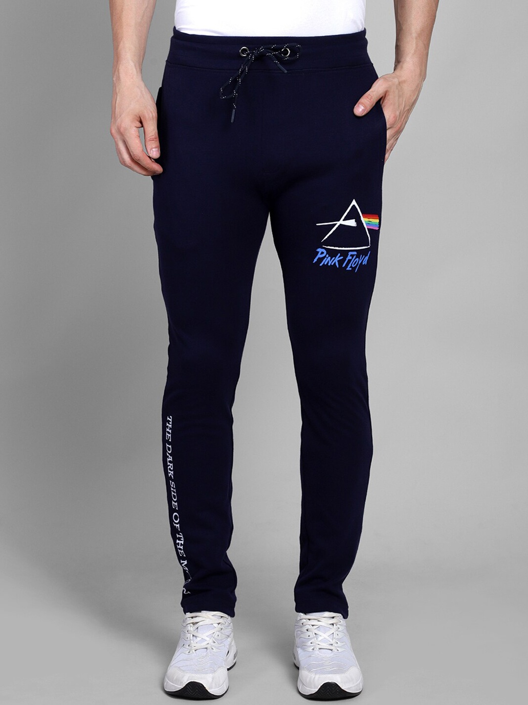 

Free Authority Men Pink Floyd Printed Joggers, Navy blue